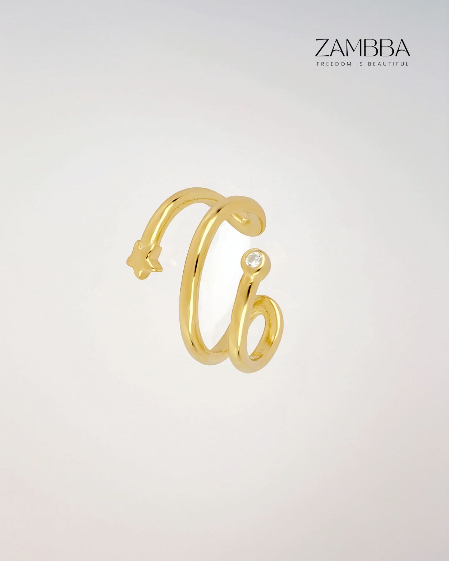 Aura - Ear cuff - Plata - Zambba