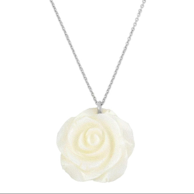 Colgante Rosa plata de ley 925