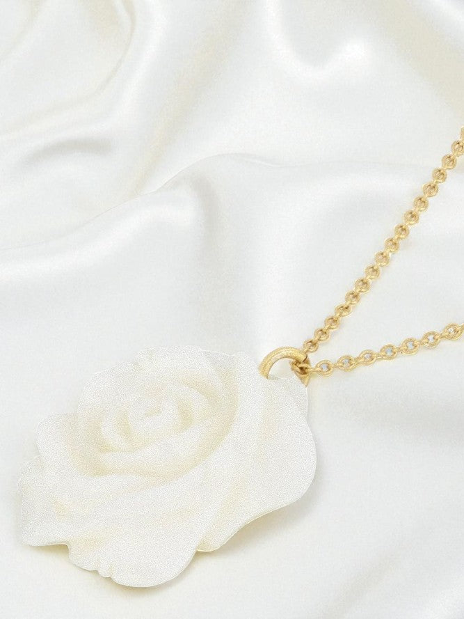 Colgante Rosa plata de ley 925
