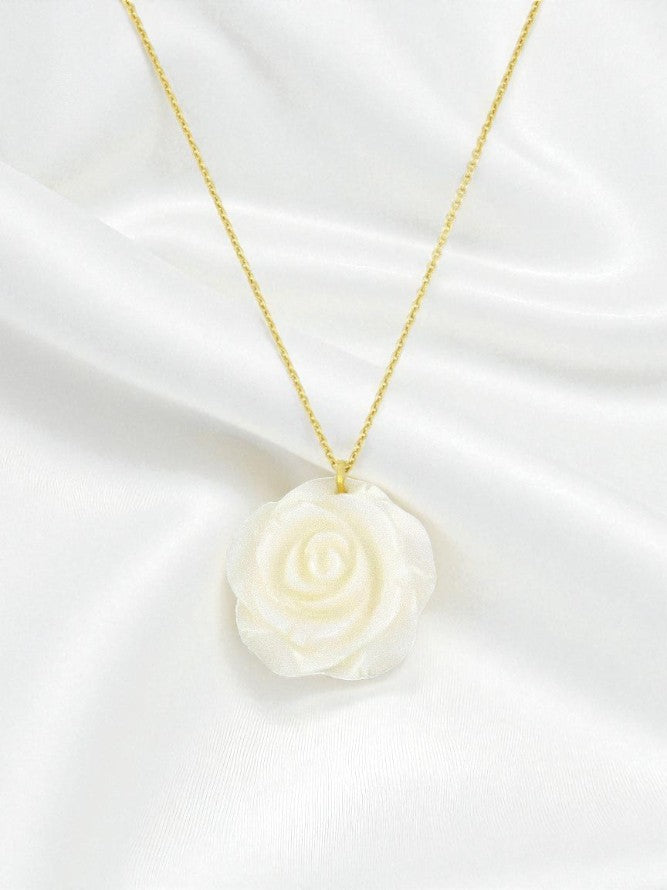 Colgante Rosa plata de ley 925