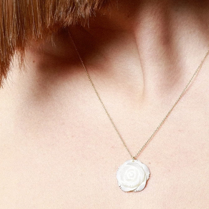 Colgante Rosa plata de ley 925