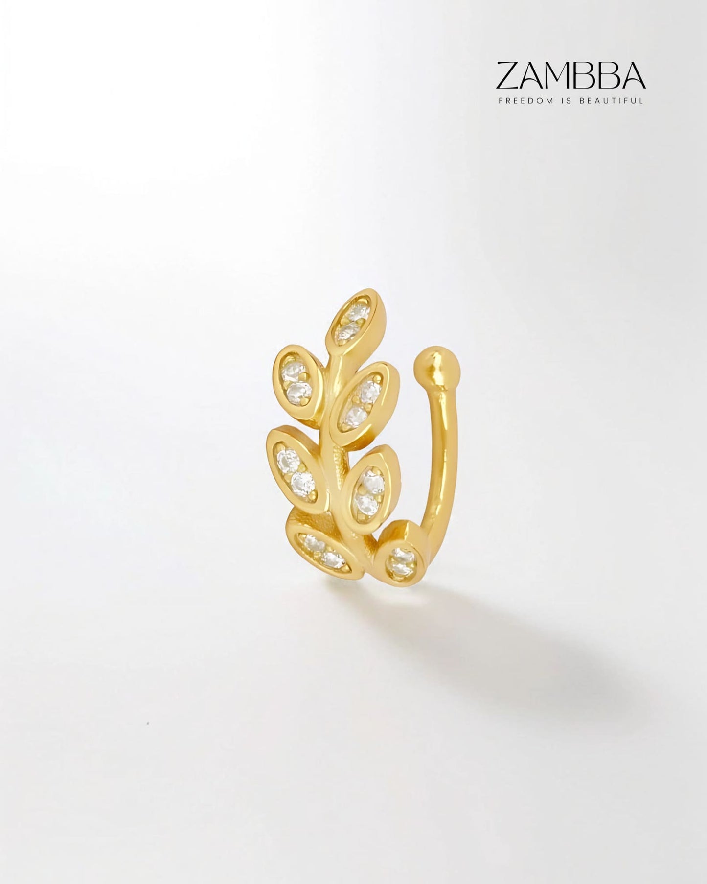 Iris - Ear cuff - Plata - Zambba