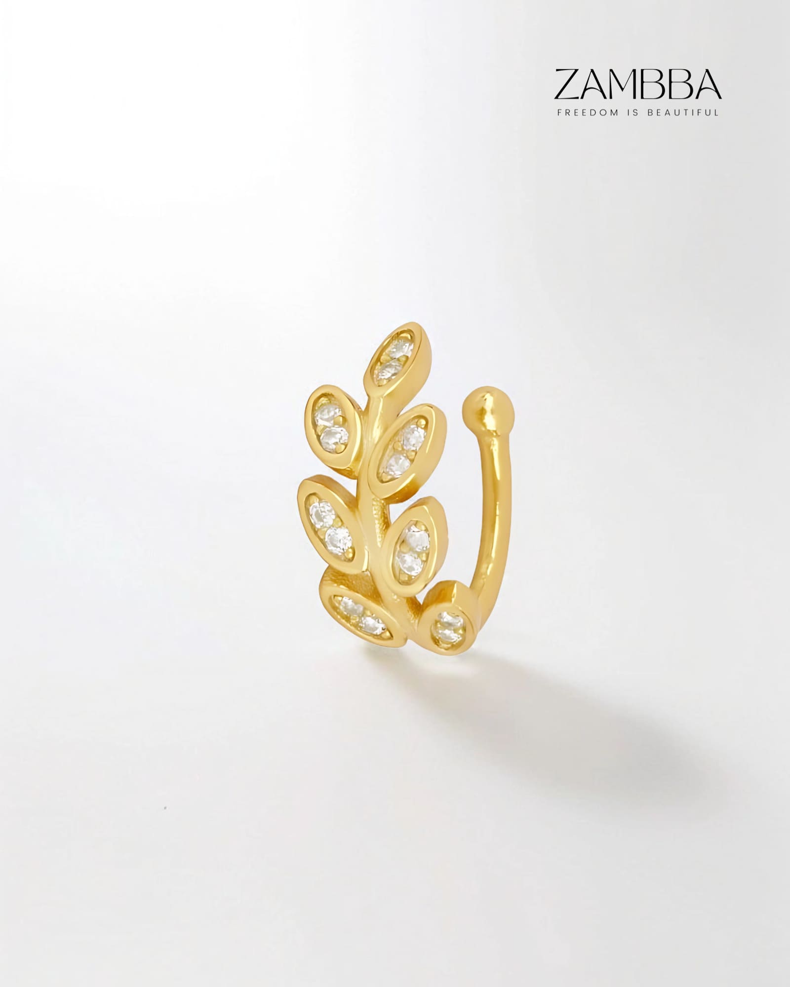 Iris - Ear cuff - Plata - Zambba