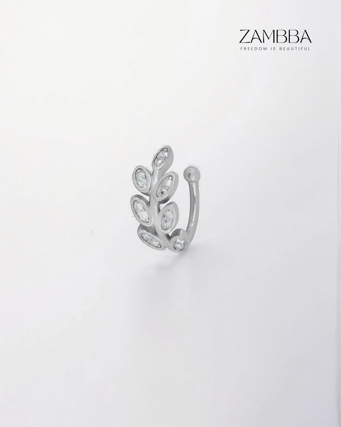 Iris - Ear cuff - Plata - Zambba