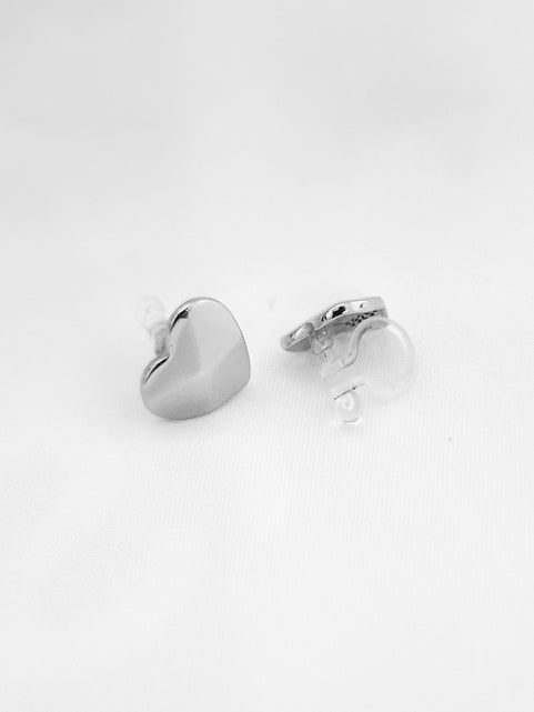 Mila Pendientes de clip sin agujeros - PLATA