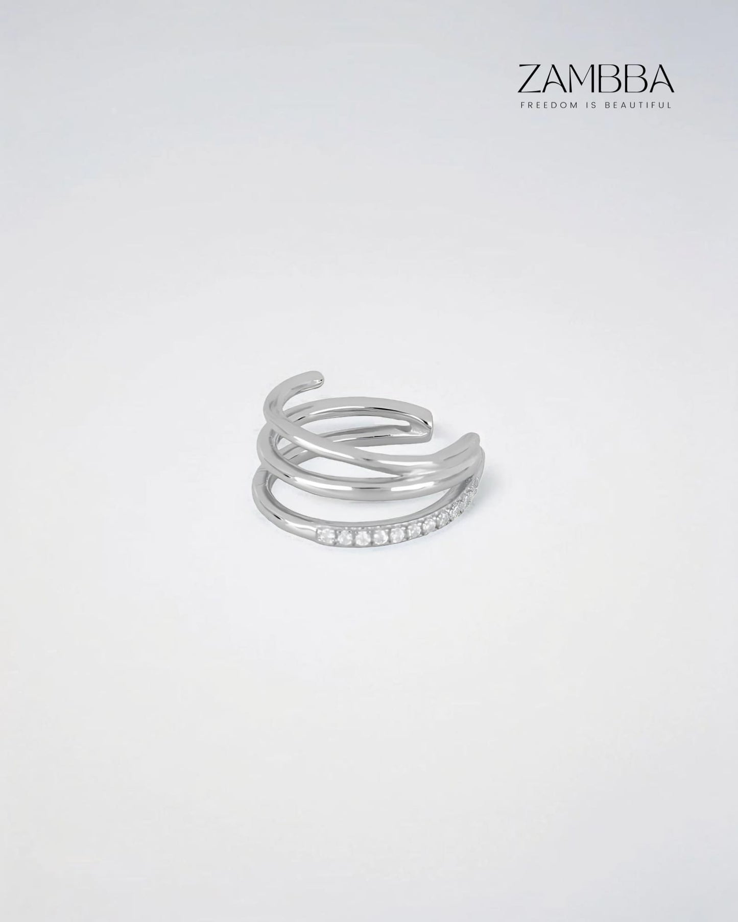 Selena - Ear cuff - Plata - Zambba