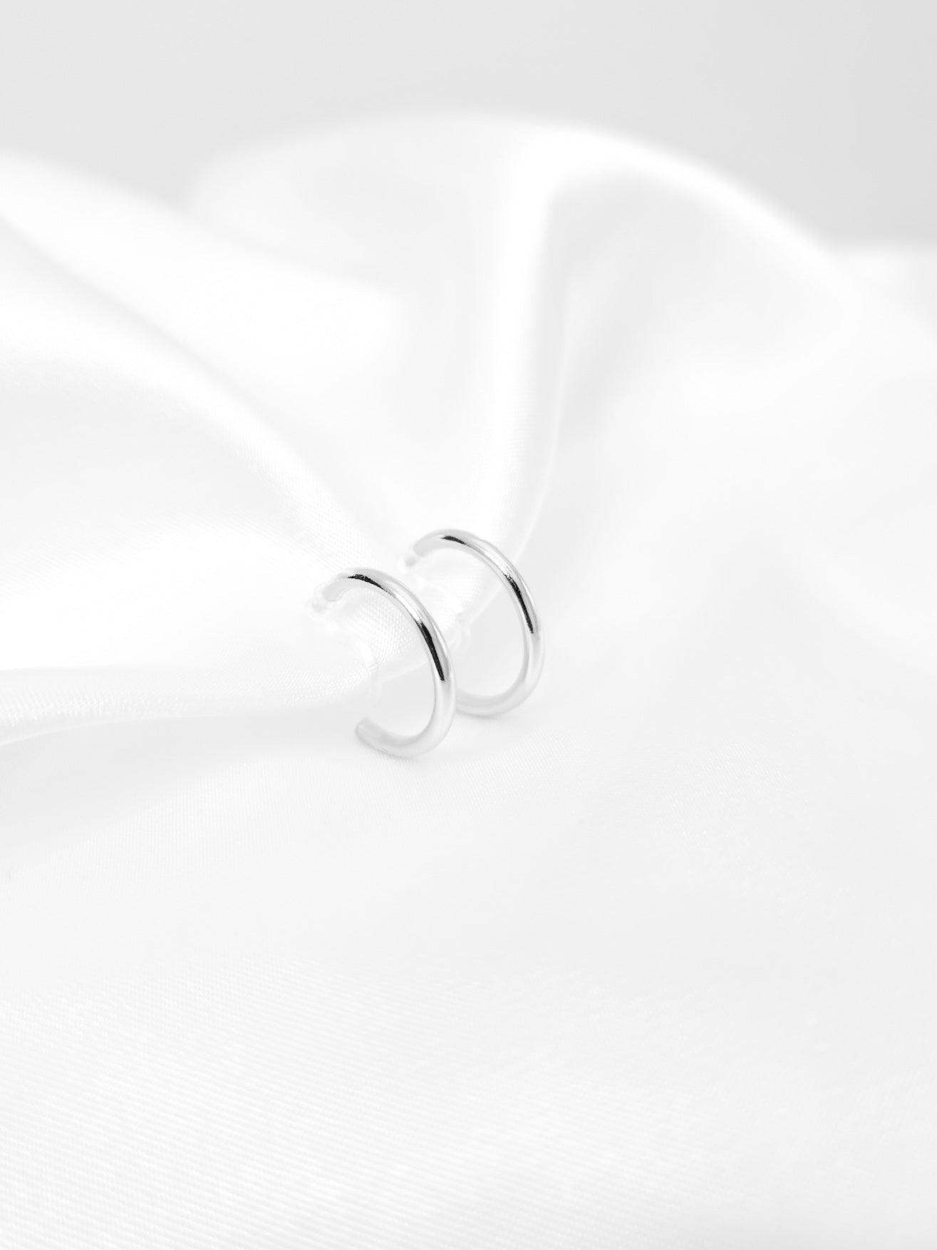 Aurora Mini - Pendiente con clip - Plata - Zambba