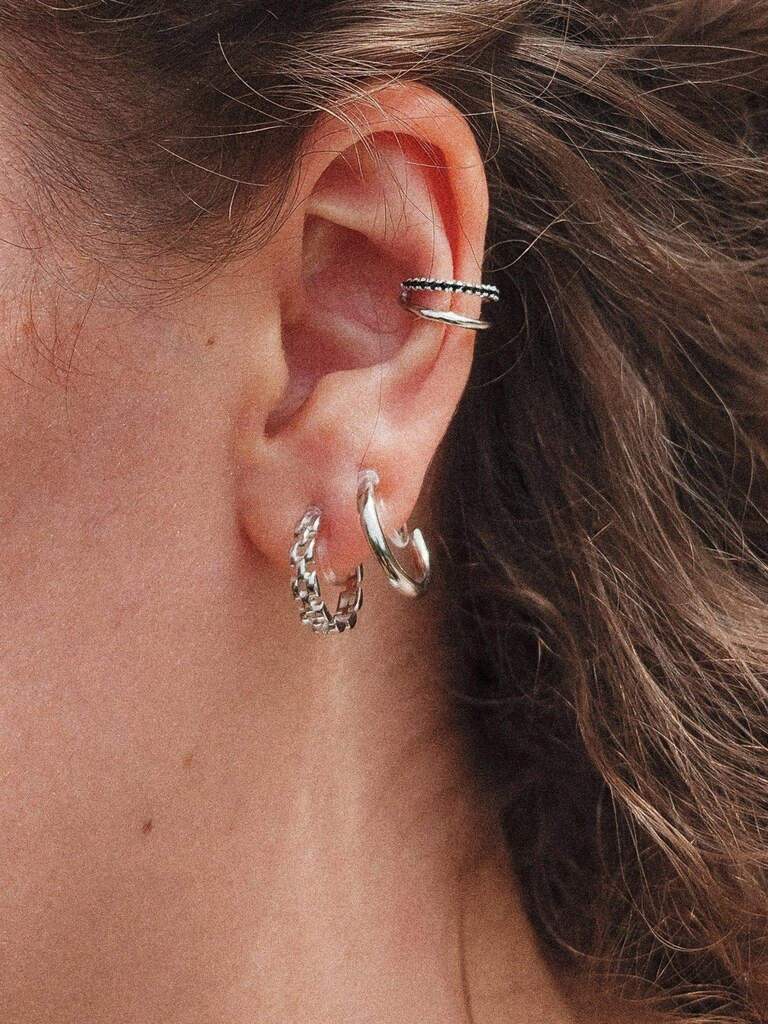 Aurora Mini - Pendiente con clip - Plata - Zambba