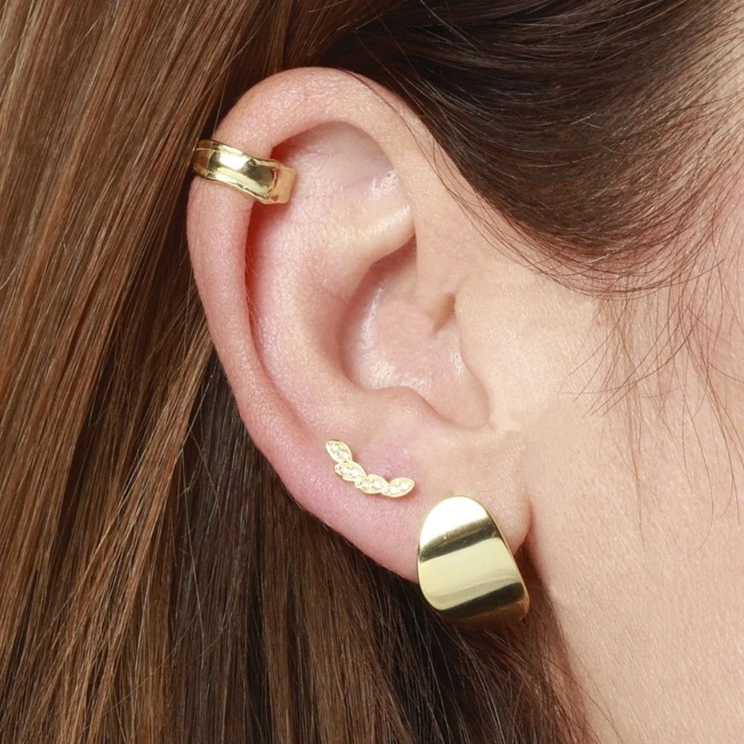 Lua - Ear cuff - Plata