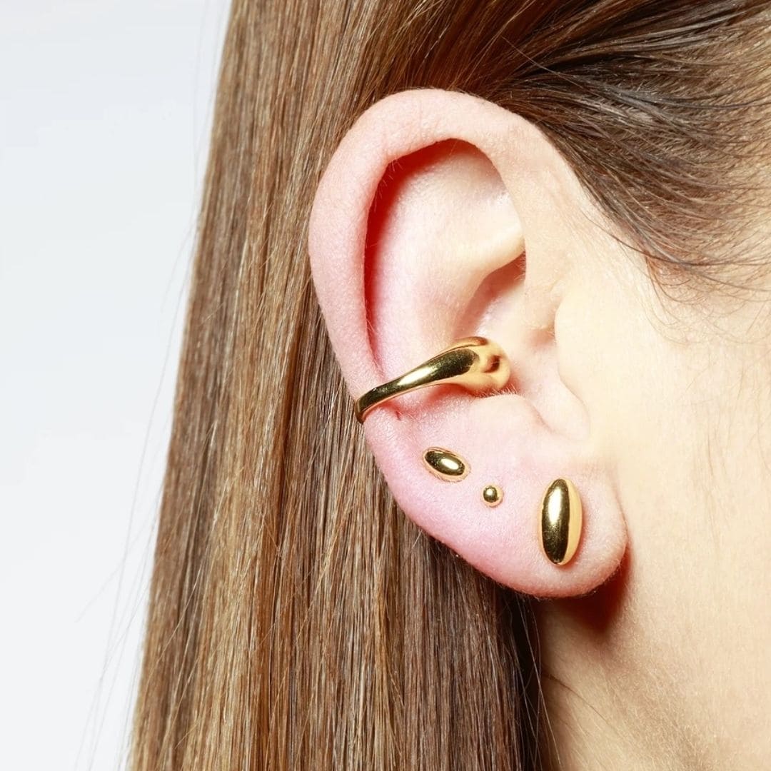 Duna - Ear cuff - Plata