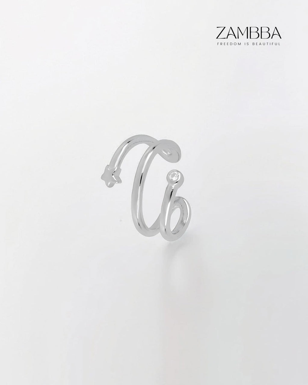 Aura - Ear cuff - Plata - Zambba
