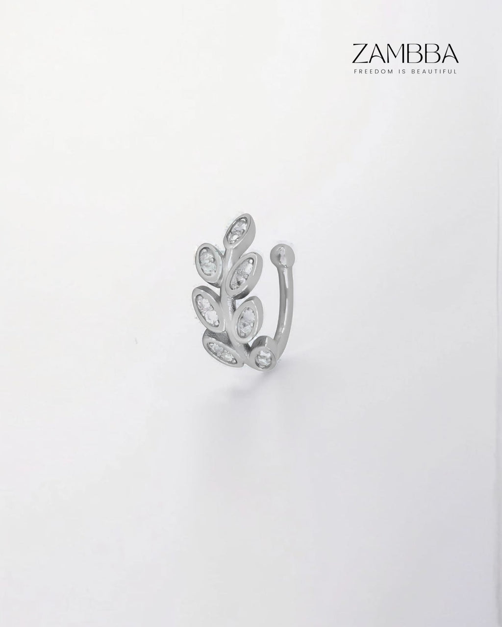 Iris - Ear cuff - Plata - Zambba