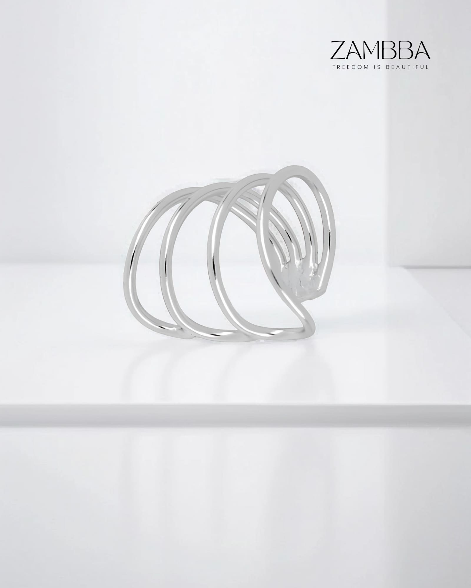 Zoe - Ear cuff - Plata - Zambba