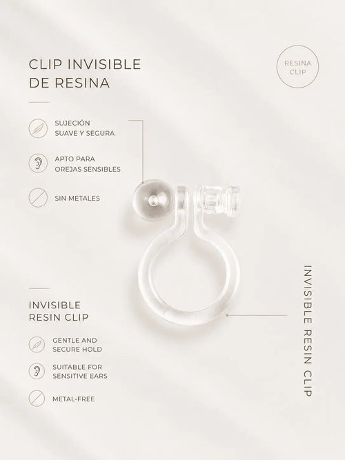zambba pendientes con clip de resina